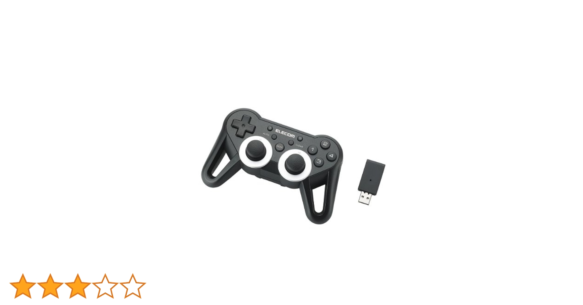 Amazon.co.jp: エレコム ゲームパッド ワイヤレス接続 12ボタン